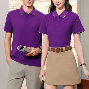 Polo personalizado bordado patrón sólido Anti-Pilling ropa de trabajo para hombre Polo de alta calidad Unisex verano Polos manga corta - Product Image 2