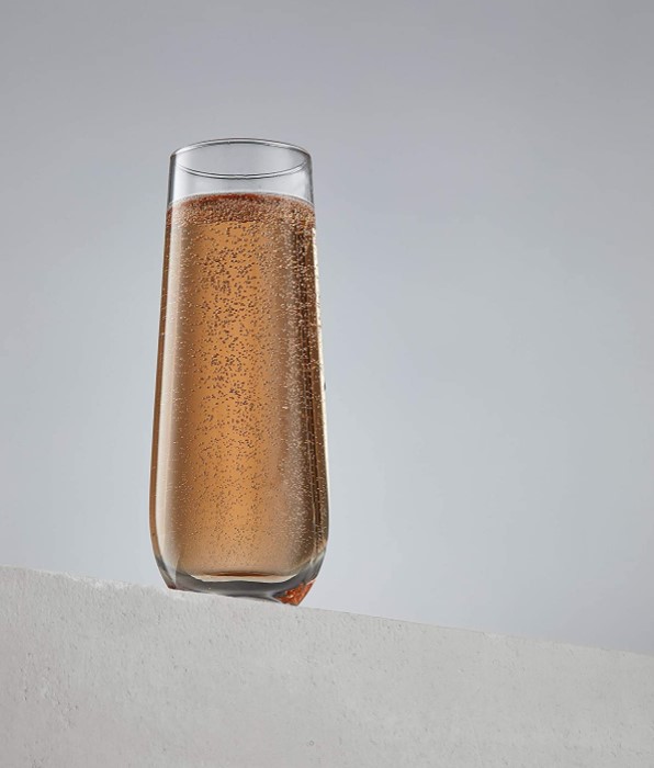 champagne glass without stem OEM logo or color drinking glass cup