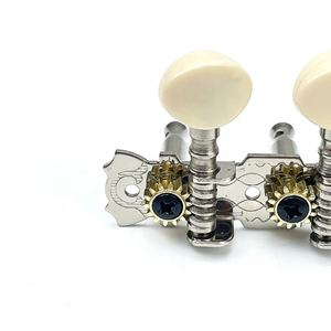 Accordeurs chromés 6L6R pour guitare acoustique à <span class=keywords><strong>12</strong></span> <span class=keywords><strong>cordes</strong></span>, chevilles d'accordage pour mandoline, mécaniques à double trou - Product Image 4