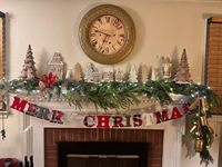 1,8m Umweltfreundliche Luxuriöse Norfolk-Kiefer Weihnachtsgirlande Künstliches Grün für Kamin Wanddekoration Feiertagsdeko
