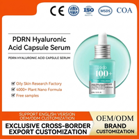 Sérum Visage Hydratant Anti-Rides Végétalien Bio aux Herbes PDRN Acide Hyaluronique 100% Pur 30ml avec Vitamine B5 (OEM)