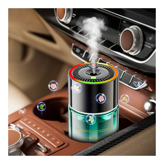 Electric Portable Car & Hotel Aromatherapy Diffuser with USB/Type-C Powered Humidifier Waterless Feature for Essential Oils