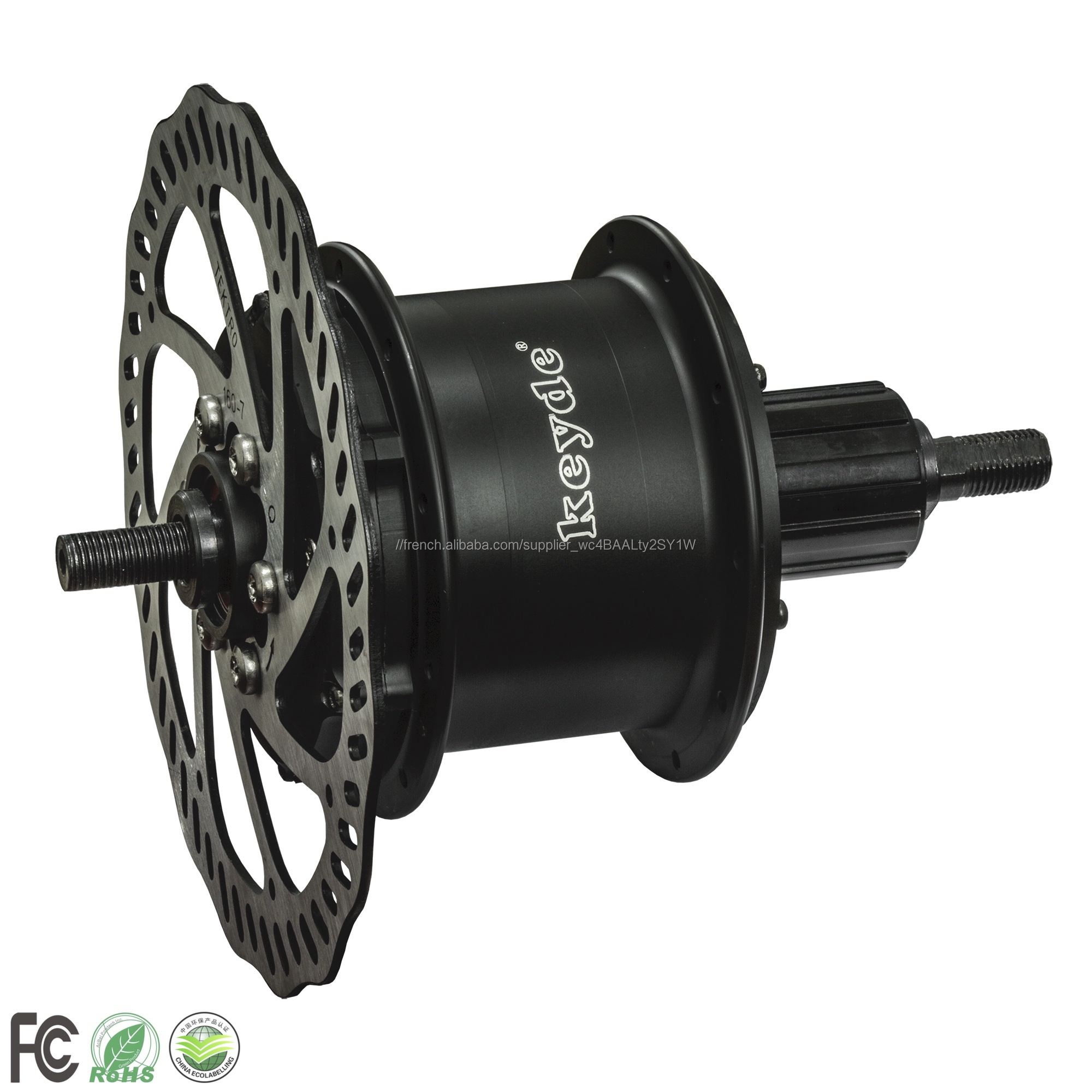 Moteur de vélo électrique sans engrenages sans brosse Keyde 250 W