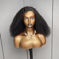 Rambut Asli Cina Lurus & Bergelombang Cokelat Tua Ekstensi Rambut Remy Berbahan Lace Lembut & Halus Wig Lace Front Tanpa Lem