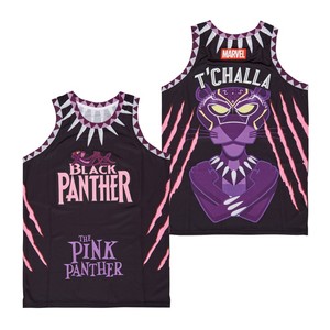 <span class=keywords><strong>Maglia</strong></span> da basket da <span class=keywords><strong>uomo</strong></span> la pantera nera rosa <span class=keywords><strong>Marvel</strong></span> S-XXL - Product Image 3