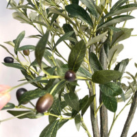 Plantes en pot en plastique de 90 cm, 120 cm, 150 cm, 180 cm, 210 cm, 240 cm, décoration d'intérieur artificielle, faux olivier