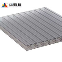 Panneaux de serre en polycarbonate HUASHUAITE HASWEIT, plaques de polycarbonate pour murs et toits, feuilles de toiture ondulées transparentes et creuses