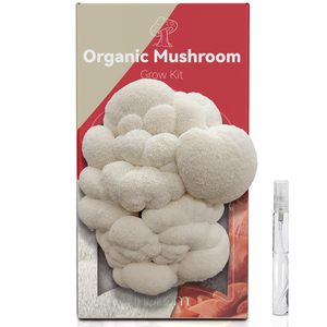 Kit de culture de champignons biologiques Lion's Mane, pour une récolte facile, adapté aux débutants, facile à utiliser, cadeau de jardinage unique pour les fêtes - Product Image 1