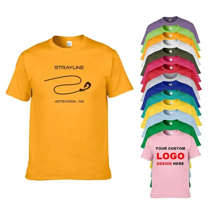 Camiseta <span class=keywords><strong>de</strong></span> algodón con impresión por sublimación Digital, camiseta personalizada 100%