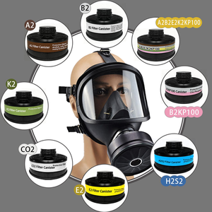 Máscara de Gas NBC de Silicona de Cara Completa con Certificación CE, con Altavoz, Herramientas de Rescate de Emergencia para Escape de Incendios, Accesorio para Equipo de Extinción de Incendios - Product Image 5