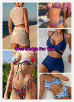 Luxe merk 2025 Extreme Micro Sexy Girl Shiny Tie Dye Bikini Set Halter Neck Japanse Zwemkleding Dames String Badpakken