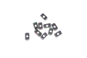 Inserto de carburo con recubrimiento nano Rainbow para mecanizado CNC de acero y acero inoxidable, punta de corte indexable de doble cara - Product Image 2