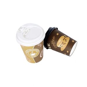 แก้วกาแฟกระดาษขนาด 12 ออนซ์ แบบกำหนดเอง แก้วกาแฟพร้อมโลโก้ แก้วกาแฟแบบใช้แล้วทิ้ง ความหนาแน่นสูง ย่อยสลายได้ สำหรับเครื่องดื่มร้อนในร้านกาแฟ - Product Image 4