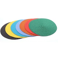 Napperon Moderne en PP de 38 cm de Diamètre, Semi-Tressé, Anti-Brûlure, Écologique, Durable, Couleur Personnalisable, Style Zen Asiatique pour Vente en Gros
