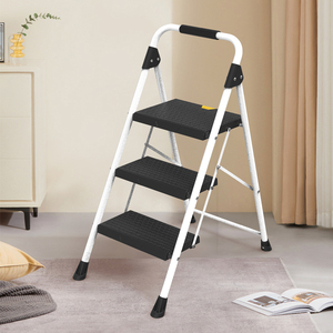 ANSI 225LB Wide <strong>Step</strong> <strong>Ladder</strong> <strong>Stools</strong> Household Folding <strong>Ladders</strong> Contemporary Metal <strong>Ladder</strong> - Product Image 3