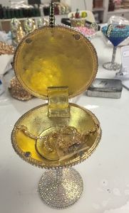 Sac de soirée élégant haut de gamme en cristal pour cocktail <span class=keywords><strong>Martini</strong></span>, avec chaîne amovible, décor en strass, sac pour femme - Product Image 2