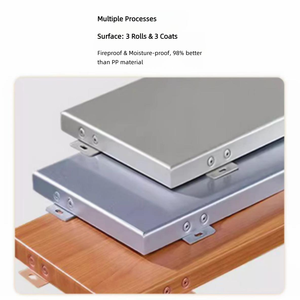 Revestimiento <span class=keywords><strong>de</strong></span> Aluminio Perforado Moderno e Ignífugo Personalizado para Fachadas, Aleros <span class=keywords><strong>y</strong></span> Toldos <span class=keywords><strong>de</strong></span> Villas |   Acabado con Efecto <span class=keywords><strong>Madera</strong></span> <span class=keywords><strong>y</strong></span> Fluorocarbono - Product Image 3