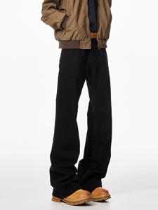 Jeans de Hombre a la Moda, Estilo Otoñal, Corte Slim Fit, Color Negro, Elásticos, Estilo Urbano, de Alta Calidad, Personalizados de Fábrica - Product Image 5