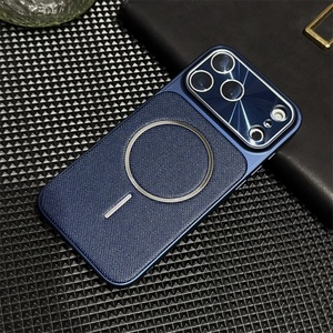 Funda Magnética de Cuero PU para Teléfono con Lente de Vidrio HD para iPhone 17 Air 13 14 15 16 Pro Max, Carcasa Trasera Antigolpes - Product Image 6