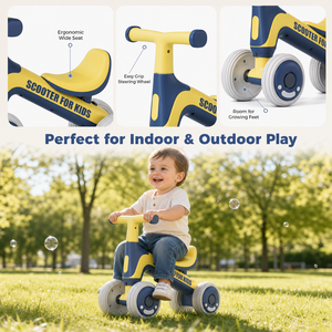 Coche de Empuje Clásico de 4 Ruedas para Niños, Juguete Deslizante para Bebés con Ruedas Silenciosas, Andador Seguro y Estable para Niños y Niñas de 1 a 3 Años - Product Image 5