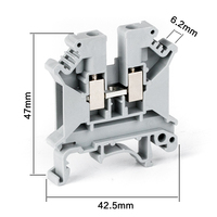 UK5N 0, 2-4 mm2 DIN-Schienen schrauben klemme Elektrischer Verteiler schrank UK Phoenixx Terminal 4 Farben