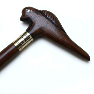 Bâtons de marche en bois à poignée de perroquet/bâtons et cannes de marche en bois nautique antique avec poignée de perroquet en bois - Product Image 1