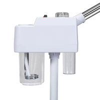 Appareil de beauté facial à vapeur chaude Stand Nano avec base à roulettes pour une infusion profonde d'humidité dans les couches sèches de la peau