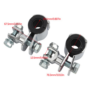 Soporte de Reposapiés para Motocicleta Zuqing, de Aleación de Aluminio, para Montaje de Pedales Delanteros en Harley-Davidson Big Glide - Product Image 2