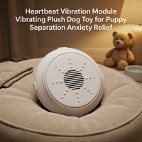 Original-Herstellerprodukt Herzschlag-Vibrationsmotor Teddybär Welpen Trennungsangst-Linderung Musikbox Vibrierendes Plüsch-Hundespielzeug