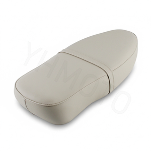 Beige Retro <b>Seat</b> <b>Bench</b> Sitzbank with Aluminum Trim for Simson Schwalbe KR51/1 Star SR4-2 for Ost DDR - Product Image 5