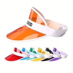 Visera de PVC Transparente, Económica y Personalizada, con Protección UV, para Niños o Adultos, Color Amarillo de Moda - Product Image 3