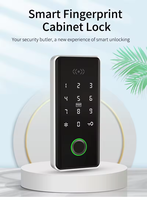 Serrure Intelligente Enrique à Empreinte Digitale, RFID et Code, Télécommande TT Lock pour Carte Mémoire, 4 Piles AAA, Matériau ABS de Qualité pour Armoire/Tiroir