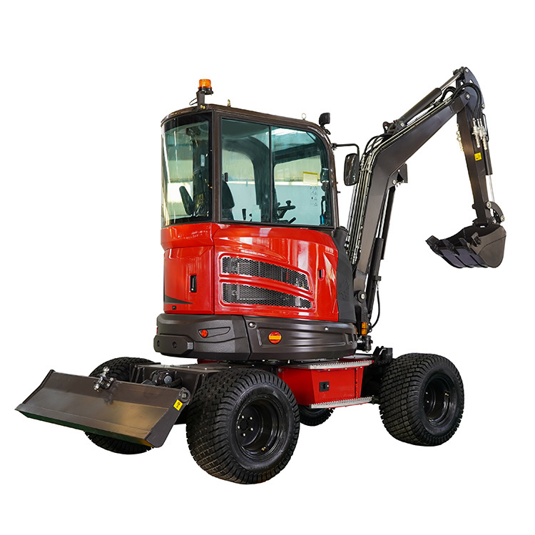 Rhinoceros XN35L 3.5 Ton Mini Wheel Excavator with Kubota Engine