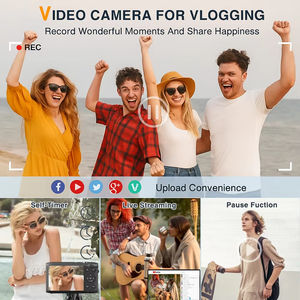 Fábrica de China 5K Ultra <span class=keywords><strong>HD</strong></span> Vlogging Cámara 72MP 16x Videocámara digital Wifi Fotografía de viaje Flash Cámara digital - Product Image 6