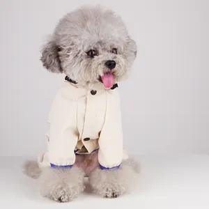 Dog Zip Up Dog Raincoat Dog Hoodie Blank Clothes For Summer