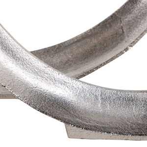 Ornamenti scultorei in alluminio a forma di cerchio per la decorazione di casa e bagno, statue ad anello per l'ufficio e la decorazione della stanza - Product Image 6