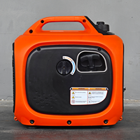 Petit générateur à essence portable 2KVA, silencieux, avec logo de marque personnalisé pour camping-car