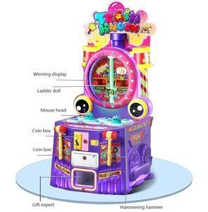 Consola de Juego Arcade de Golpear con Martillo para Dos Jugadores, Operada con Monedas, Tipo Whack-a-Mole, para Interiores, con 1 Año de Garantía y Material Metálico - Product Image 6