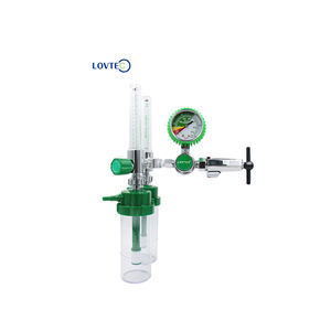 Nuovissimo LOVTEC doppio misuratore di portata G5/8 <span class=keywords><strong>medical</strong></span> oxigen riduttore diaframma bombola di ossigeno regolatore CGA540 gas regolatore - Product Image 3