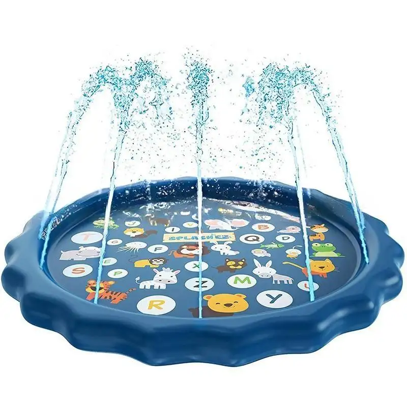 PVC gonfiabile 170cm piscina per bambini estate giochi d'acqua all'aperto tappetino da gioco d'acqua per bambini doccia all'aperto