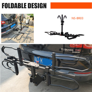 Fabricante 150lbs Plegable Tilt Down E Bike Hitch Platform Style 2-Bike Rack <span class=keywords><strong>para</strong></span> Car Truck SUV Minivan Trailer - Product Image 4