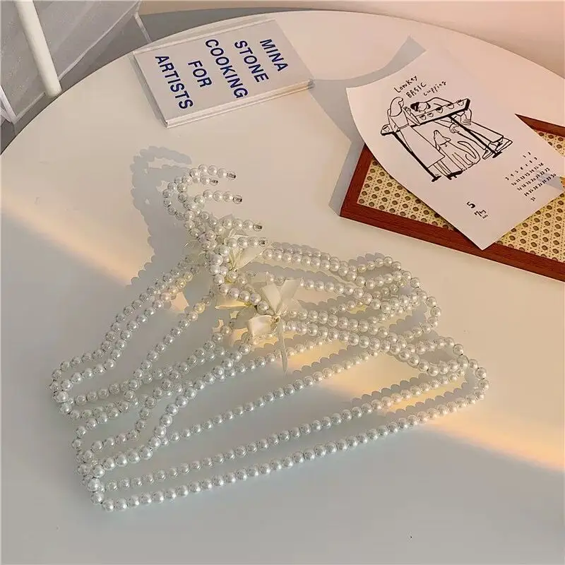 High quality clothes hanger pearls hangers clothes hanger