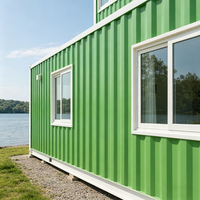 Maison modulaire préfabriquée détachable de haute qualité avec conteneur en panneaux sandwich d'acier de 20 pieds ou 40 pieds pour bureau ou habitation