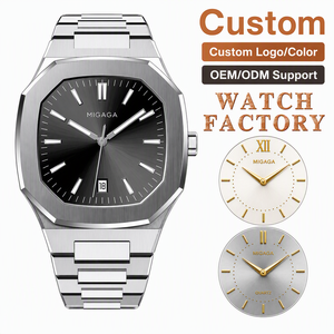 Orologio Sportivo di Lusso con Logo Personalizzato, Movimento al Quarzo, Vetro Zaffiro, Impermeabile, in Acciaio Inossidabile, Design Ottagonale per Uomo - Product Image 1
