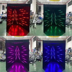 Nero moda moda cabina fotografica recinzione sfondo parete Led striscia di nozze festa di nozze decorazione pubblicità gonfiabile