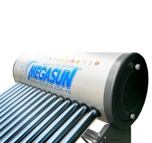 Chauffe-eau solaire autonome à tubes sous vide en acier inoxydable 200L, non pressurisé, à branchement direct, pour usage domestique et hôtelier en extérieur - Product Image 3