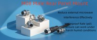 2 3 4pin Mini M08 Metal Male Panel connector to female socket with 20/22/24 AWG Cable IP65 Led wire Connector for Led devices