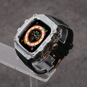 Zinc Alloy Transparent <strong>Watch</strong> <strong>case</strong> Multiple Color Fluororubber Strap for Iwatch <strong>Watch</strong> <strong>case</strong> Smartwatch <strong>Cases</strong> with Band - Product Image 4