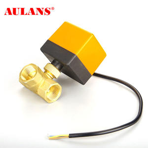 Válvula eléctrica de latón, válvula de bola eléctrica de tres vías, bobina de ventilador de aire acondicionado central de 1/2 pulgadas - Product Image 4