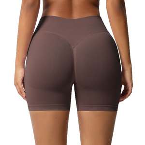 Leggings de yoga pour femmes Shorts élastiques sans couture à séchage rapide pour femmes Shorts décontractés avec taille haute pour le sport - Product Image 3